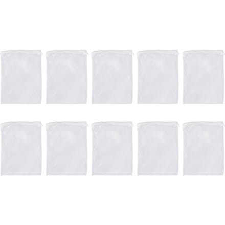 10 STKS Aquarium Filter Media Zakken Grote Mesh Nylon Net Filterzakken met Rits voor Actieve Kool white