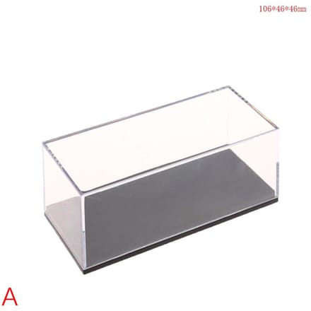 Duurzaam Drie Maten 1:64 Auto Model Display Box Transparante Beschermhoes Acryl Stofkap Opberghouder gray