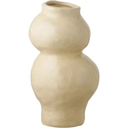 Solveig vaas Ø10,5cm beige.