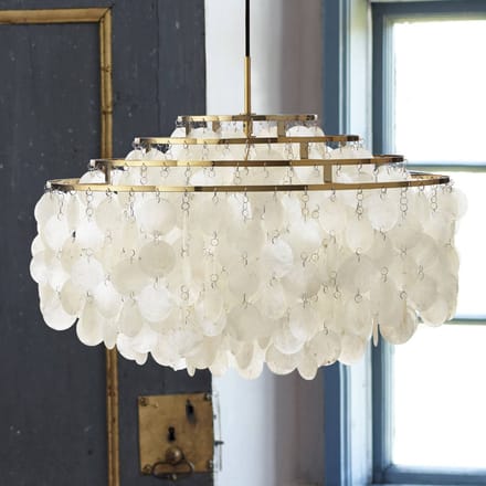 Verpan Fun 10DM Hanglamp Messing & Parelmoer