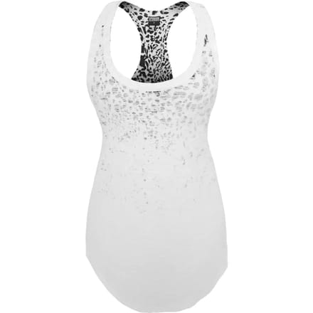 Urban Classics - Long Leo Tanktop - Luipaard print - XS - Wit/Zwart