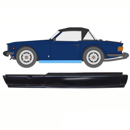Volledige dorpel voor Triumph TR6 1969-1976 / Links