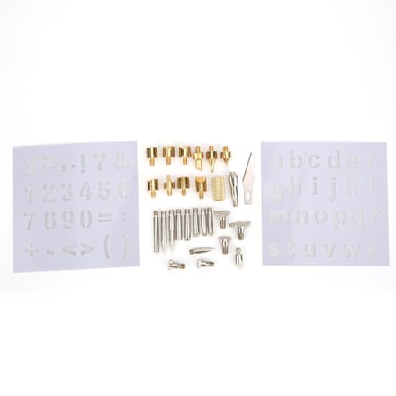 28 PCS Pointes de Stylo à Bois Pyrogravure Pointes de Fer à Souder Outil d'Artisanat