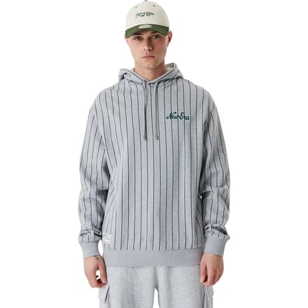 New Era Printstripe Hoodie Grijs M Man