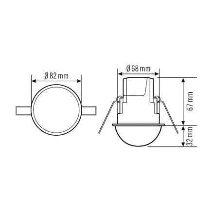 ESYLUX Compact Express Bewegingssensorelement - EP10510755 - E36C8