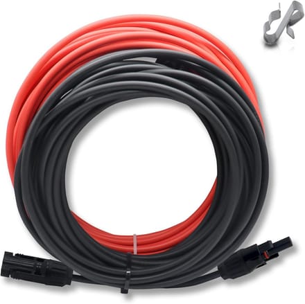 Zonne-energie Verlengkabel 4 mm² - Waterdichte Stekker IP68, Diverse Lengtes