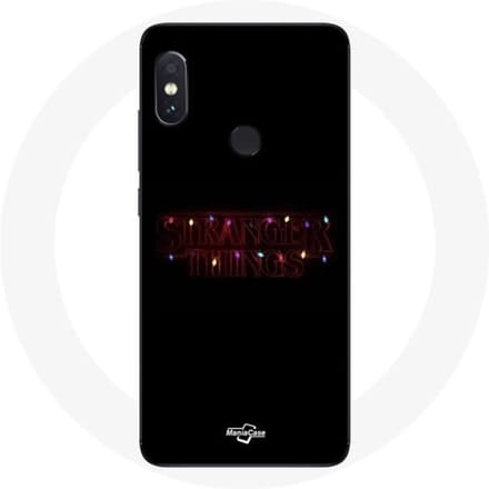 Coque pour Xiaomi Redmi Note 5 Pro Stranger Things Affiche Logo Joyeux noël