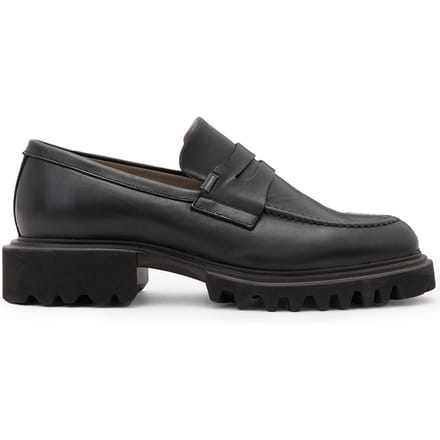AllSaints Lola Loafer Black Maat: 40 | Instappers Outlet | Dames | Zwart