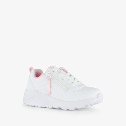 Skechers meisjes sneakers wit met ritsje