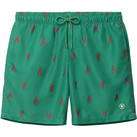 Shiwi Heren Zwemshort MIKE 7" Kreeft Print Groen/Rood - Maat M