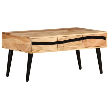 vidaXL - Salontafel - 88x50x42 - cm - massief - acaciahout