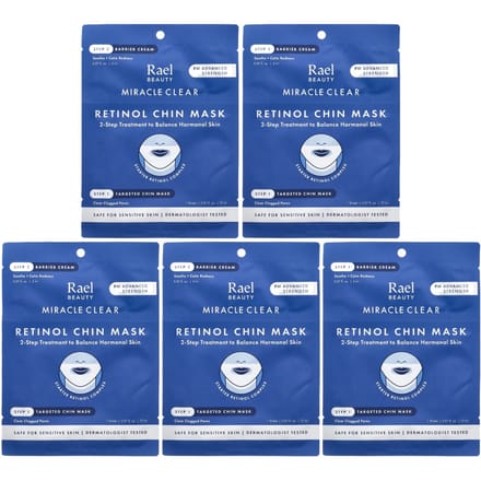 Rael, Miracle Clear, masque pro-beauté au rétinol, crème barrière, kit de 10 pièces blue