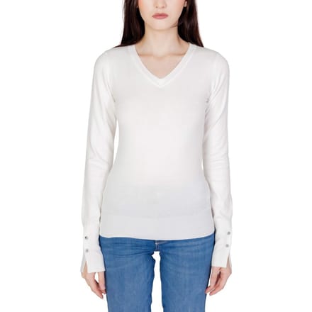 V-hals Langzaam Gebreide Top Model Gu11479800008ro