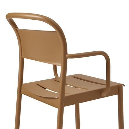 Muuto Linear Steel Armleunstoel - oranje