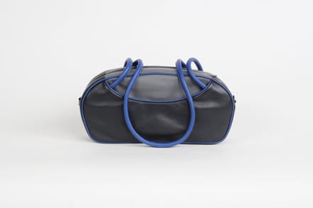 Leren handtas Russia 2 donkergrijs - grijs - blauw