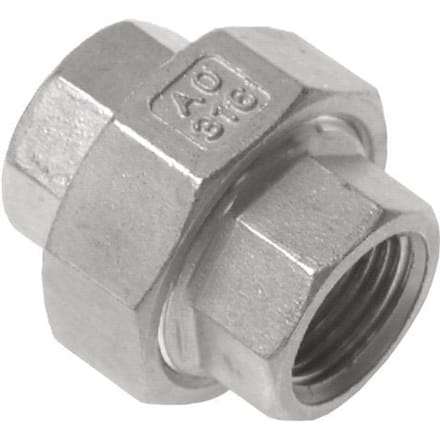 Rechte Aansluiting Rp4'' Binnendraad RVS Vlakke Afdichting PTFE 16bar