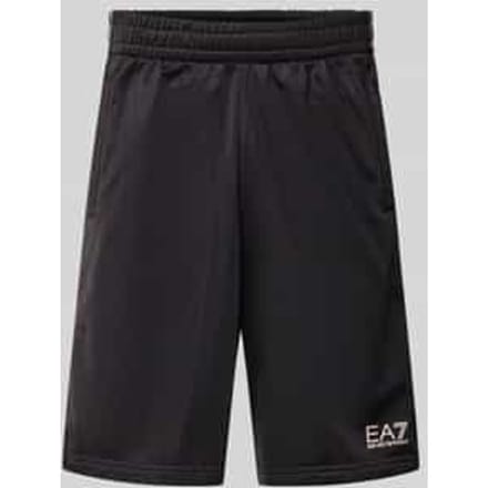 Shorts met logo en steekzakken