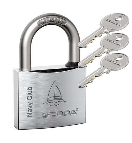 Gerda Navy Club KCNP 50 RVS Beugel Hangslot