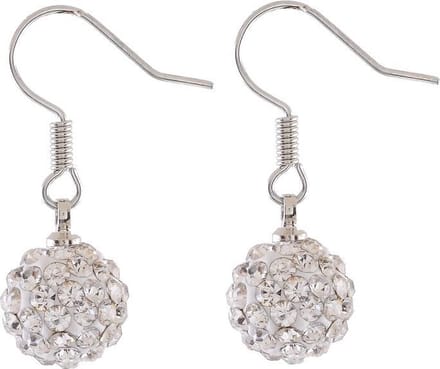 Behave - Oorhangers met strass kraal - feestelijk accent - chic