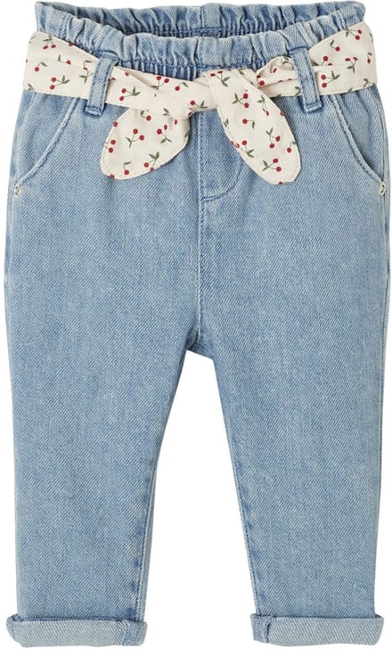 Vertbaudet Babyjeans met stoffen riem