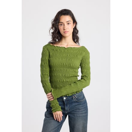 America Today Lesley Olive Größe: XS | Longsleeves Outlet | Damen | Grün