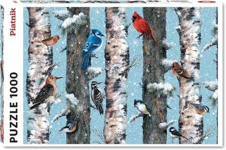 Wintervogels Puzzel - Legpuzzel Vogel - Ontspanning Thuis - Gedetailleerd Ontwerp - 1000 Stukjes - Meerdere Kleuren