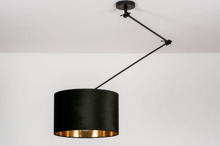 Lumidora Hanglamp 30922 - CHARLOTTE - E27 - Zwart - Metaal - ⌀ 40 cm