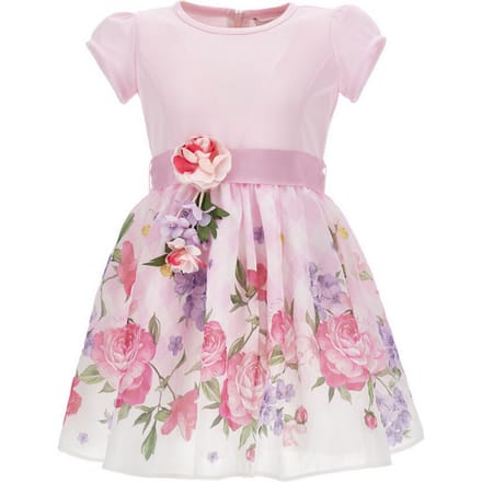 bloem jurk roze