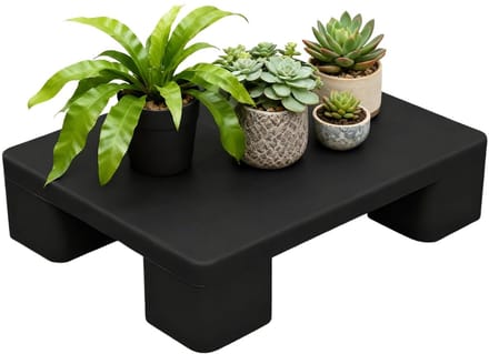 Opslagpallet - Vloerorganizer - Efficiënte Opslag - Waterdicht HDPE Materiaal - 40 x 30 x 12 cm - Zwart