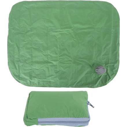 Coussin gonflable d'extérieur léger et pliable, coussin d'assise gonflable portable et doux pour voyage vert