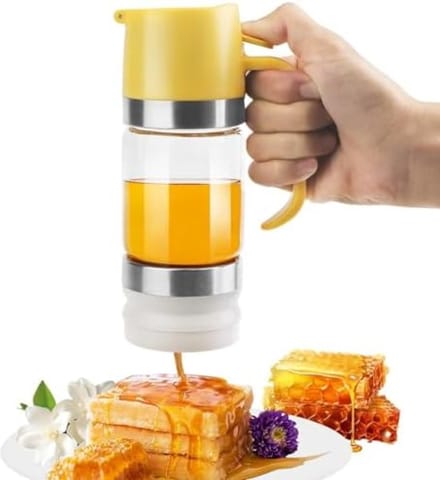 PromoHome Druppelvrije Honingdispenser 300 ml - Transparant Keukenhulpmiddel