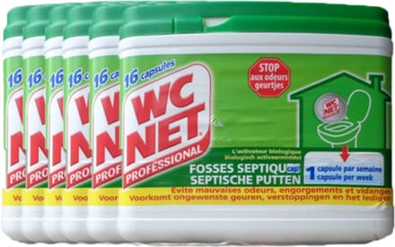 WC Net Capsules Septische Putten - 6 x 16 stuks