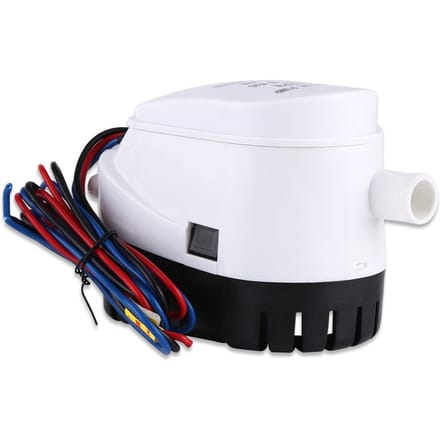 Pompe à eau de cale submersible automatique 12 V 750 GPH avec interrupteur à flotteur pour bateau white
