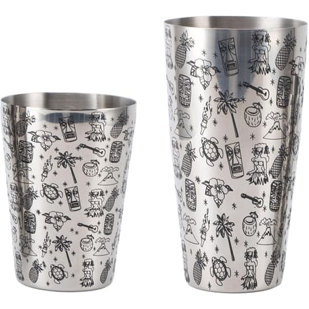 Cocktailshaker Set 304 Roestvrij Staal Grote Capaciteit Lekvrij Langdurig Gebruik Boston Bar Shaker L gray