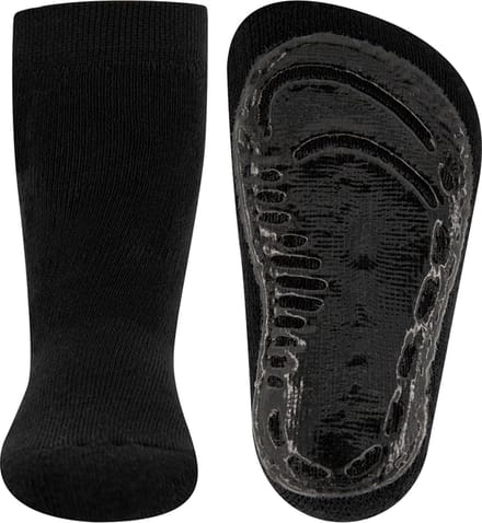 Antislip sokken effen zwart-17/18