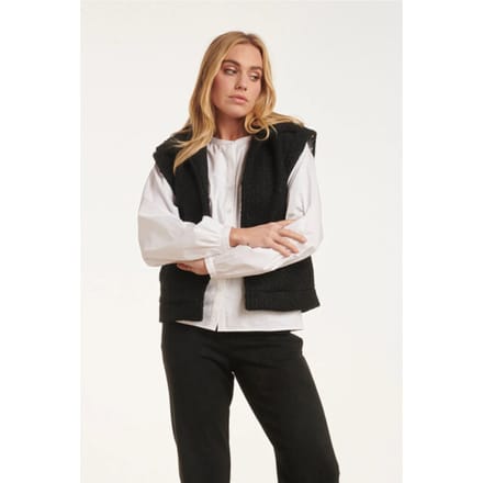 Smashed Lemon 24554 open bouclé gilet |