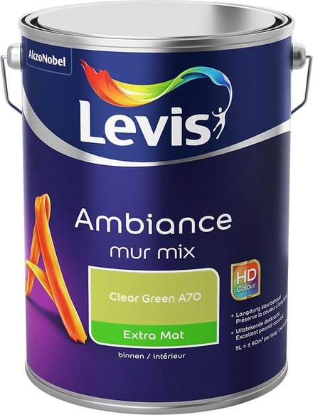 Levis - Ambiance Mur Extra Mat Mix - Clear Green A70 - Mengverf - 5 L