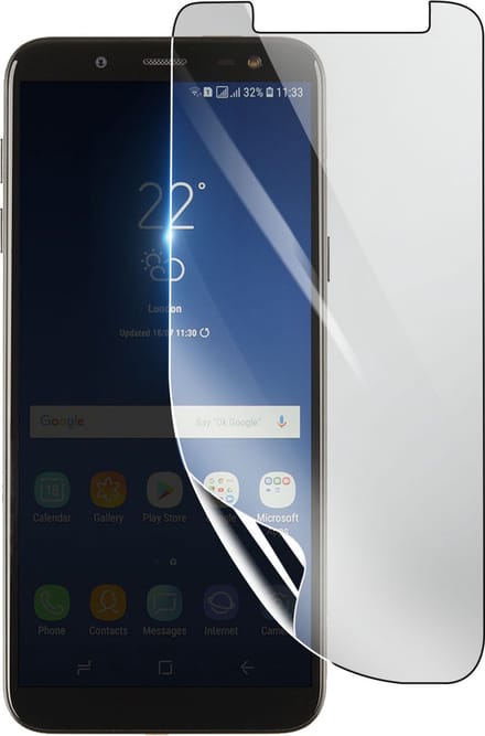 3mk, Geschikt voor Samsung Galaxy J6, Schokbestendige Hydrogel Screenprotector, Transparant