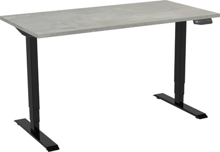 GAME HERO® Marvel Bureau Elektrisch Verstelbaar 2 Motorig - Zwart Frame - Oxyd Blad - 160 x 80 cm