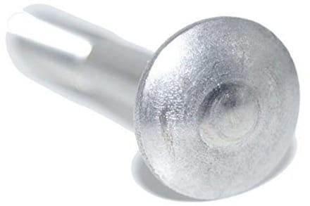 Platte slotschroeven M10x80 - 6 stuks roestvrij staal DIN 603