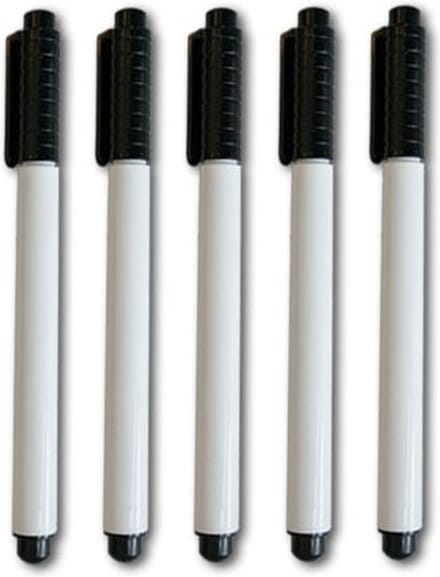 Whiteboardmarker zwart 5 stuks