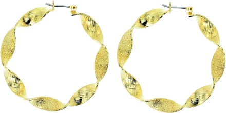 Behave - Gedraaide oorringen goudkleur - Statement stijl - 4,5 cm