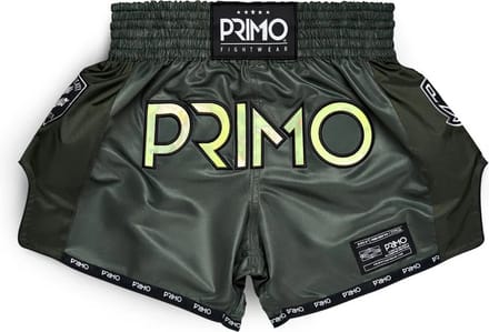 Primo Muay Thai Shorts - Hologram Series - Valor Green - donkergroen M