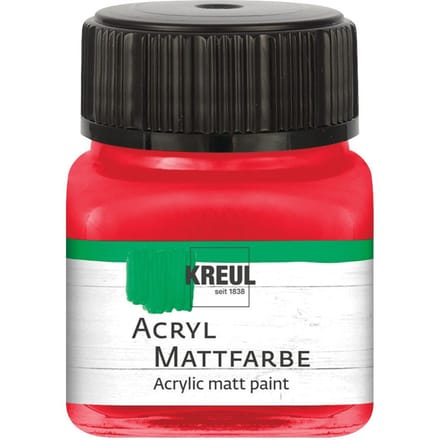 KREUL acryl matte verf, 20 ml - Rood