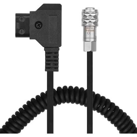 Andoer D-Tap naar BMPCC 4K 2 Pin Locking Power Kabel voor Blackmagic Pocket Cinema Camera 4K voor Sony Spring Wire zwart