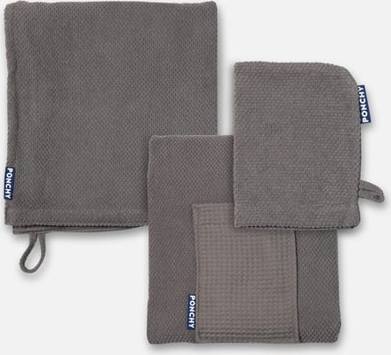 Cinza Escuro - Sauna cadeau set - Heren