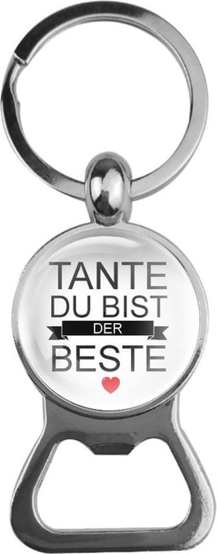 Bieropener Glas - Tante Du Bist Der Beste