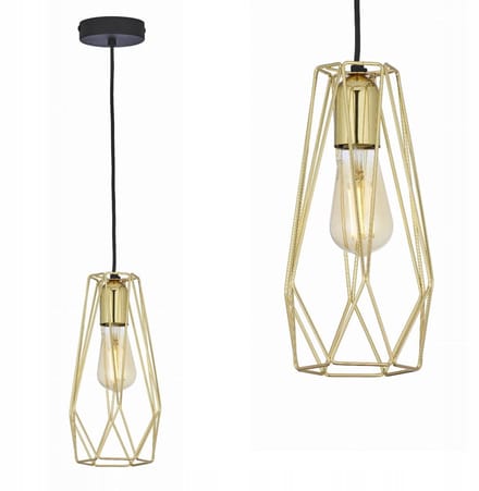 TK Lighting LUGO hanglamp goud draad 2696