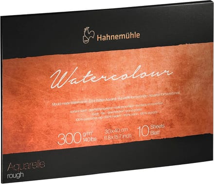 Premium Aquarelpapier Blok 300 g/m² 11,8 x 15,7 inch - Ruw