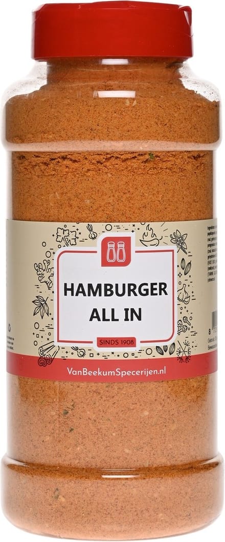 Van Beekum Specerijen - Hamburger All In - Strooibus 580 Gram